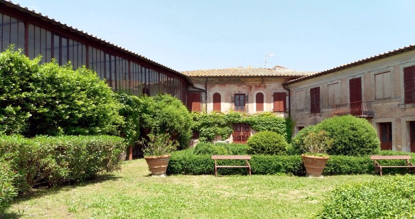 Italian formal garden at the Del Gallo estate