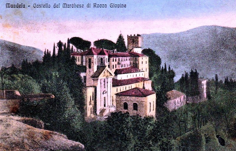 Il Castello dei del Gallo di Roccagiovine nel 1920 ca.