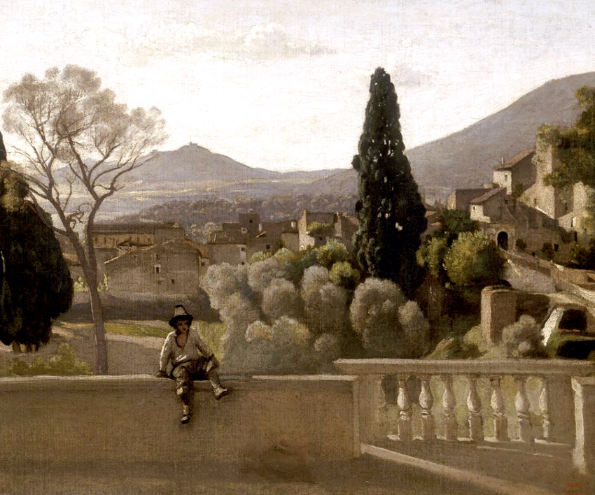 Villa d'Este, nel dipinto di Camille Corot